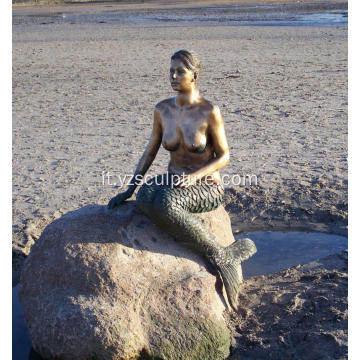 Grandezza naturale scultura sirena per la decorazione esterna